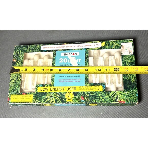 Lot Vintage Icicle Light Covers White Clear Plastic Snap On String Lights New - Picture 10 of 13